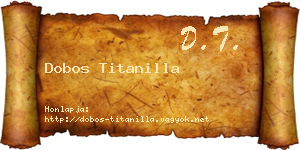 Dobos Titanilla névjegykártya