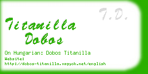 titanilla dobos business card